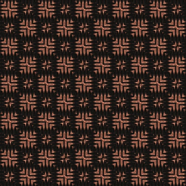 Kupfernahtloses Muster Auf Schwarz — Stockfoto