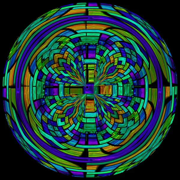 Modèle Vitrail Lumineux Rond — Photo