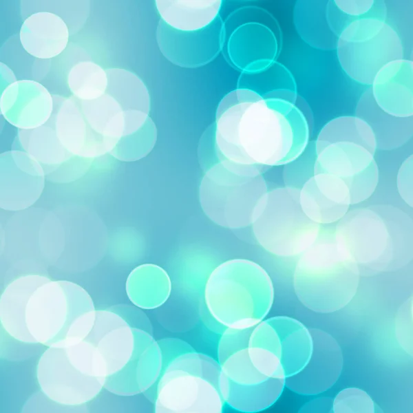 Sömlös Bokeh Effekt Med Cyan Bakgrund — Stockfoto