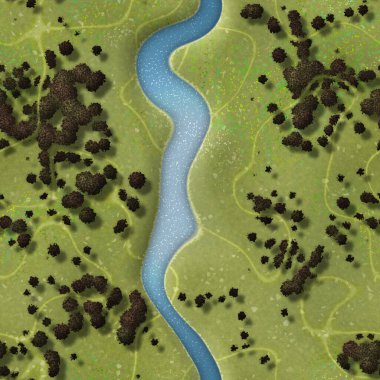 Tekrar eden Lea manzara deseni  