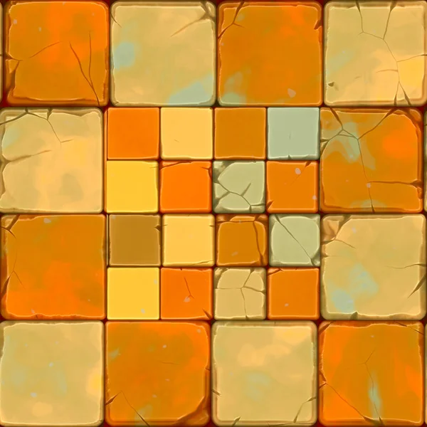Repeating ceramic mosaic pattern