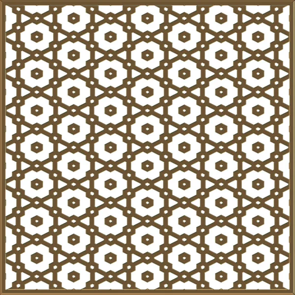 Islamic Hexagonal Lattice Arabesque Pattern — Stock Photo, Image