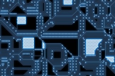 Geniş elektronik yüksek teknoloji devre arkaplanı