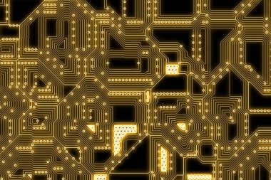 Geniş elektronik yüksek teknoloji devre arkaplanı