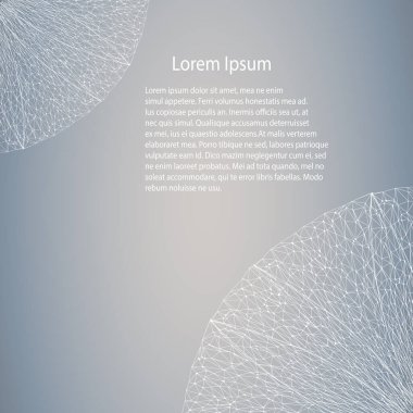 İş şablonu - Dalga fütüristik yapısı - vektör çizimi 