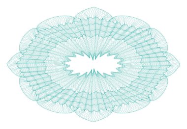 Guilloche Rosette - vektör çizimi