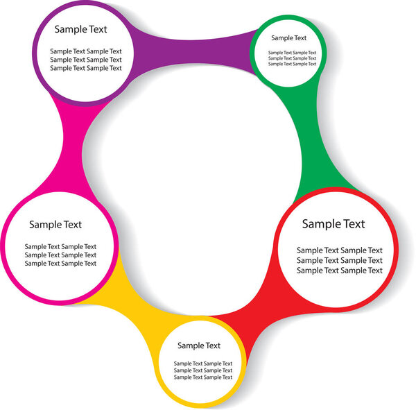 Большое метаболическое кольцо для инфографики