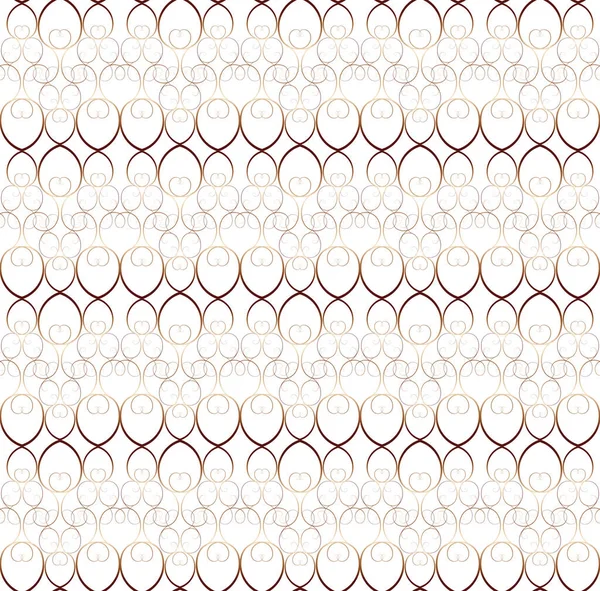 Golden Seamless Pattern Curls — Stock Vector