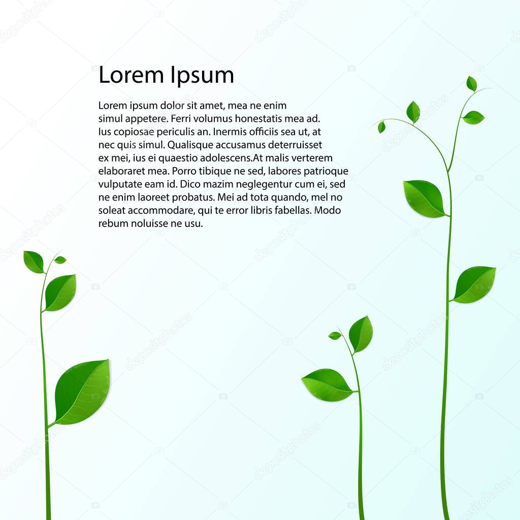 Emerald sprout business template or cover