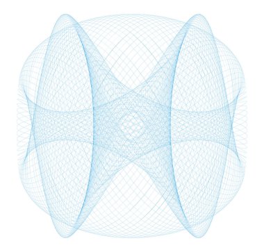 Guilloche Lissajous Element - vektör çizimi