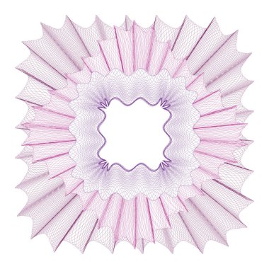 Guilloche Rosette - vektör çizimi