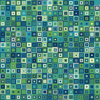 Kusursuz kare mozaik desen - vektör bozulması