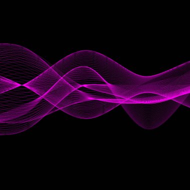 İş şablonu - Dalga fütüristik yapısı - vektör çizimi 