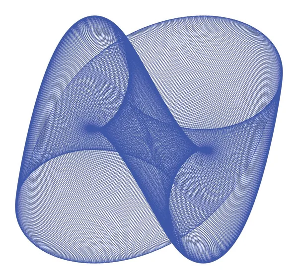 Elemento Lissajous Guilloche Ilustración Vectorial — Vector de stock