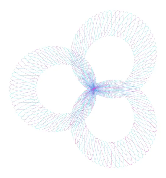 Guilloche Lissajous Element Vektör Çizimi — Stok Vektör