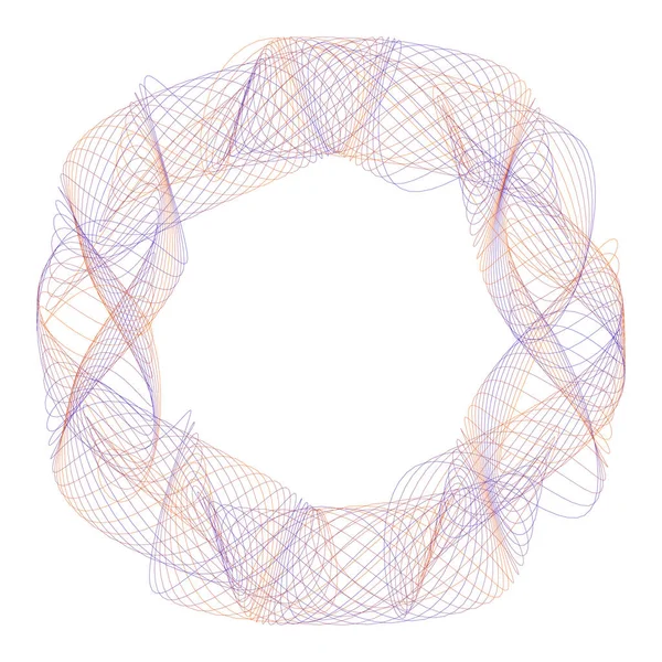 Guilloche Lissajous Element Illustration Vectorielle — Image vectorielle