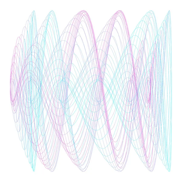 Guilloche Lissajous Element Illustration Vectorielle — Image vectorielle