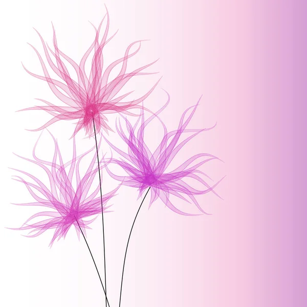 Plantilla Negocio Flor Ondulada Rosa Ilustración Vectorial — Archivo Imágenes Vectoriales