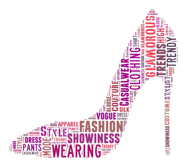 Palabras Clave Moda Tag Cloud Ilustración Vectorial — Archivo Imágenes Vectoriales