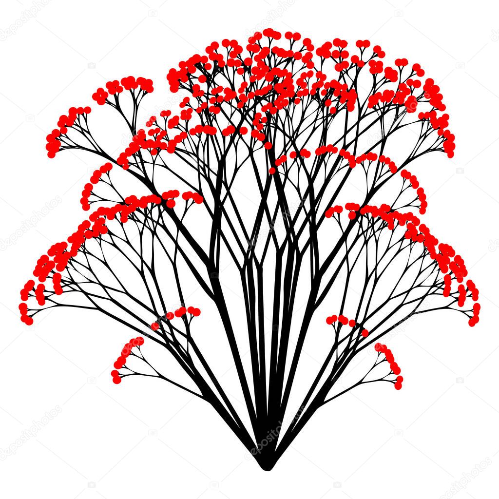 Red Berries - vector illustration