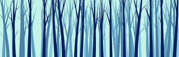 Ευρύ Δάσος Φόντο Διανυσματική Απεικόνιση — Διανυσματικό Αρχείο