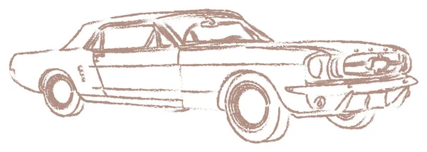 Retro Car Ilustración Vectorial — Archivo Imágenes Vectoriales