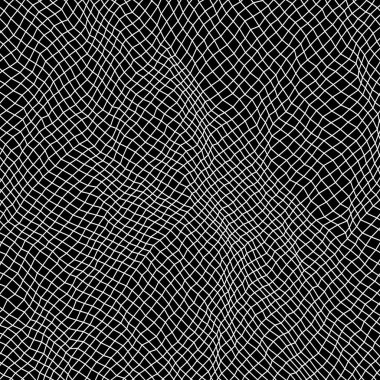 Soyut denetlenmiş dalgalar - vektör illüstrasyonu 