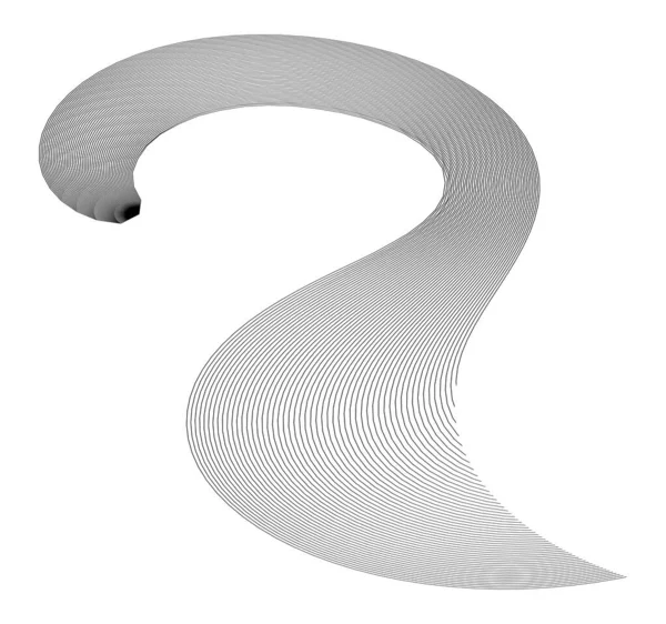 Abstrakt Curlingelement För Designprojekt Vektorillustration — Stock vektor