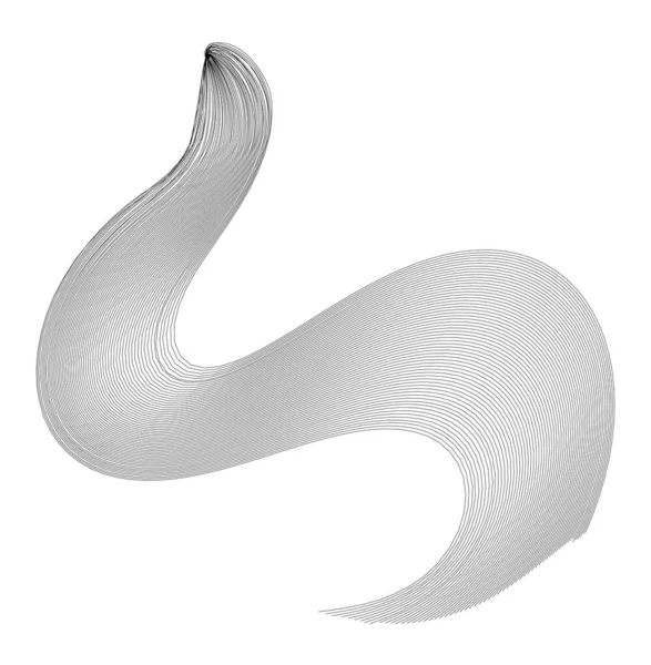 Abstrakt Curlingelement För Designprojekt Vektorillustration — Stock vektor
