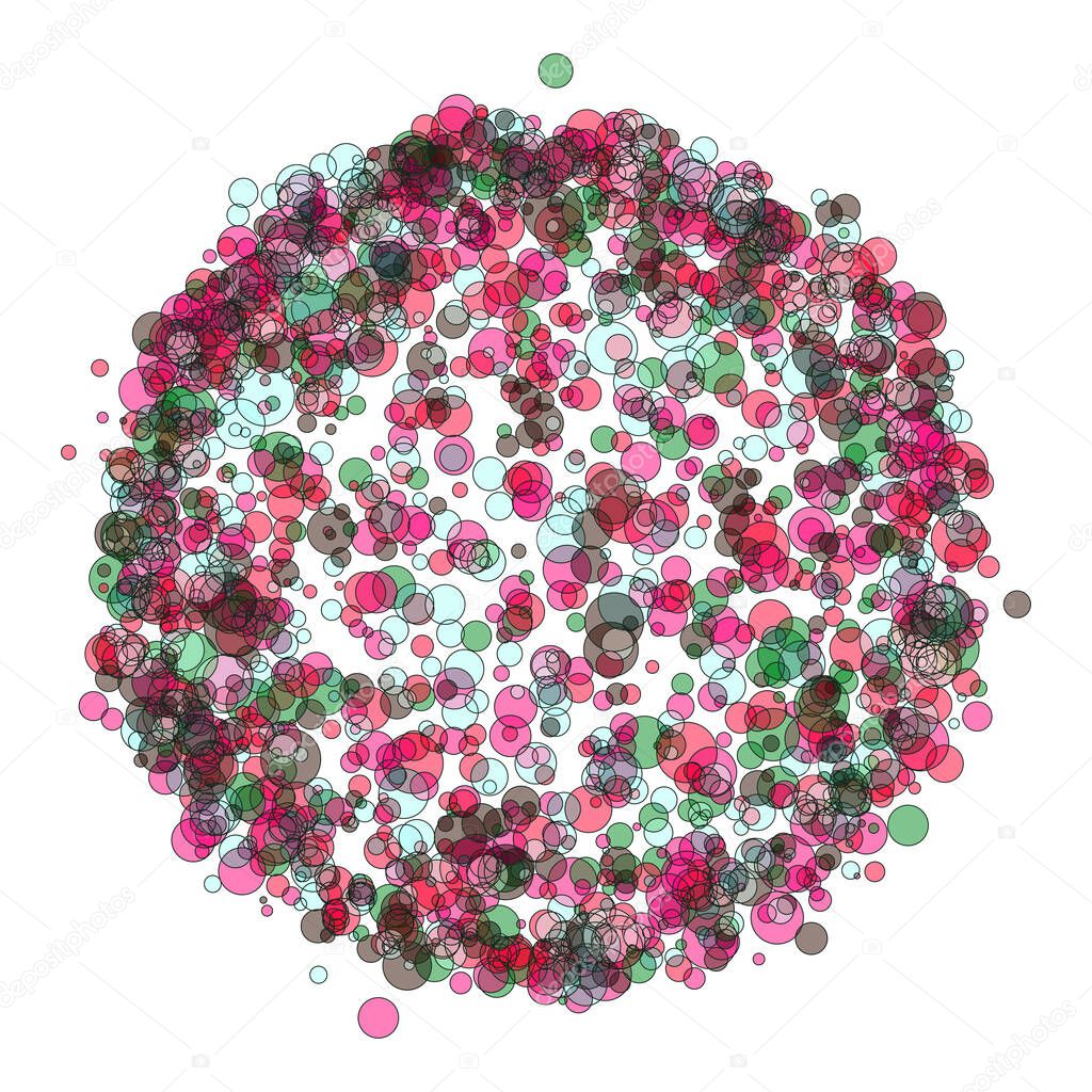 Bubble globe for design project - vector illustration 