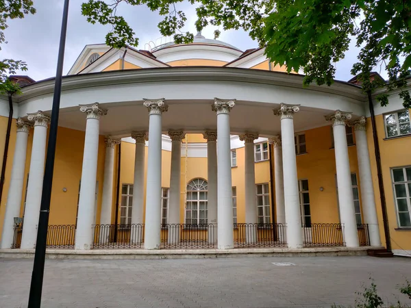 Colonnati Della Casa Principale Della Tenuta Lublino Una Parte Storica — Foto Stock