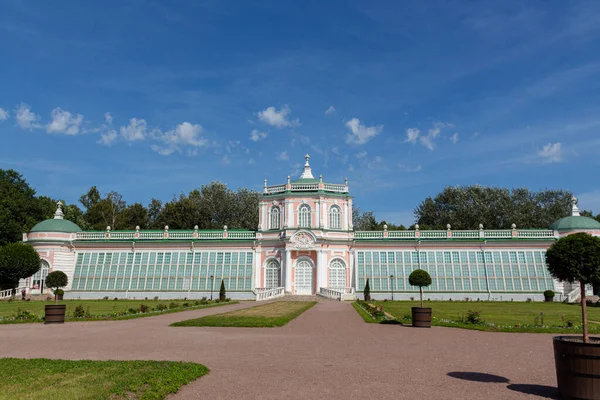 Vista Orangerie Kuskovo Manor Propriedade Conde Sheremetev Conjunto Arquitetônico Artístico — Fotografia de Stock
