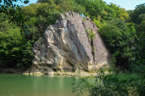 川、森、岩. — ストック写真
