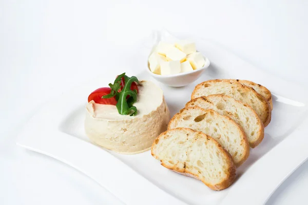 parti plaka mini tost ve humus