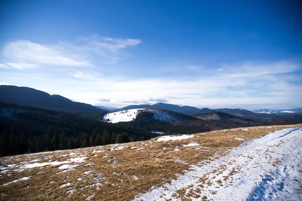 스위스, 휘몰아치는 알프스의 겨울 — 스톡 사진