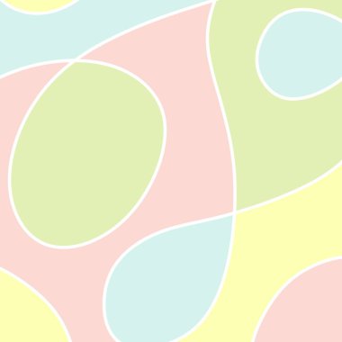 Renkli pastel noktaların ve beyaz çizgilerin soyut vektör çizimi