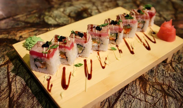 Vynikající Sato maki sushi rolky — Stock fotografie