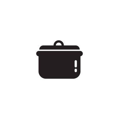 Düz biçimli pan simgesi, vektör illüstrasyonu