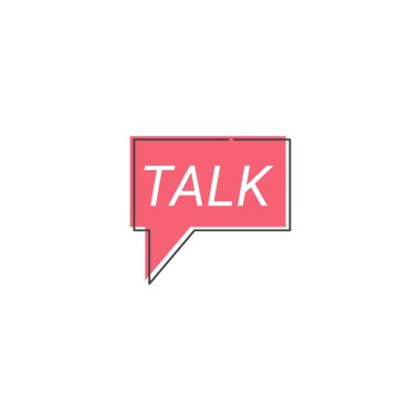logotype tasarım vektörünü konuşun, logotype tasarım şablonunu konuşun