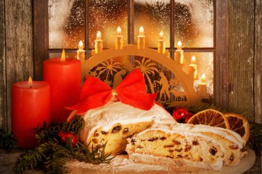 Noel Stollen, Dresden Stollen Kış penceresinden önce Mum Kemeri ile