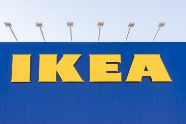 IKEA işareti bir duvara Canberra, Avustralya