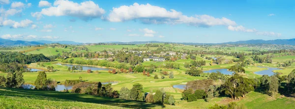 Vue panoramique du paysage de la vallée de Yarra à Melbourne Images De Stock Libres De Droits