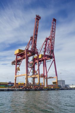 Swanson Dock bağlantı noktası Melbourne adlı büyük Konteyner Vinç