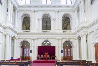  Interior of the Queen's Hall in the Parliament of Victoria