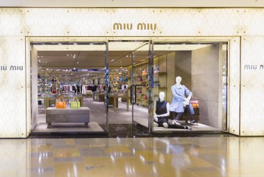 Miu Miu store Hong Kong görünümünü