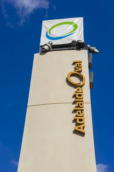 Крупный план знака Аделаиды Овальный в Аделаиде — стоковое фото