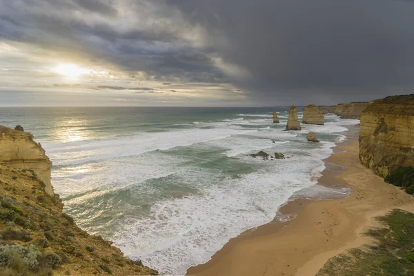 Dwunastu apostołów w Great Ocean Road w Australii — Zdjęcie stockowe
