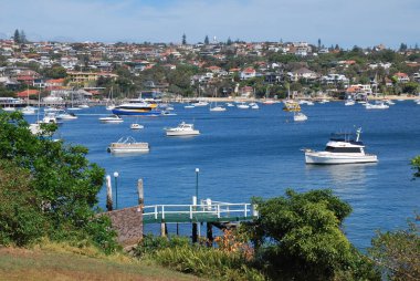 Sydney Limanı ve manzaralı banliyöler