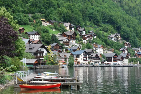 Picturesque Landscapes Mountain Village Hallstatt — Stock Photo, Image