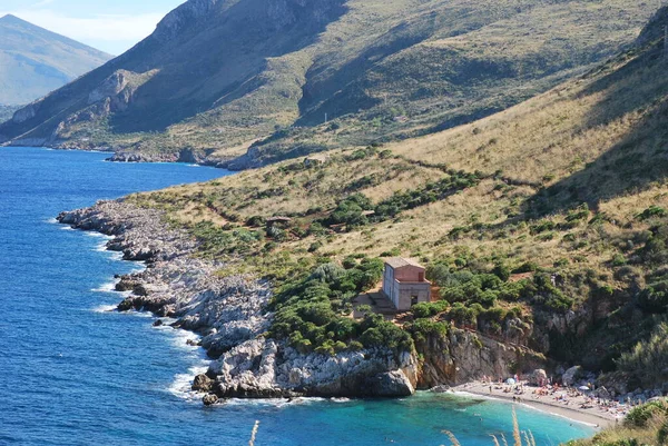 Réserve Naturelle Zingaro Sicile Plages Falaises Pittoresques — Photo